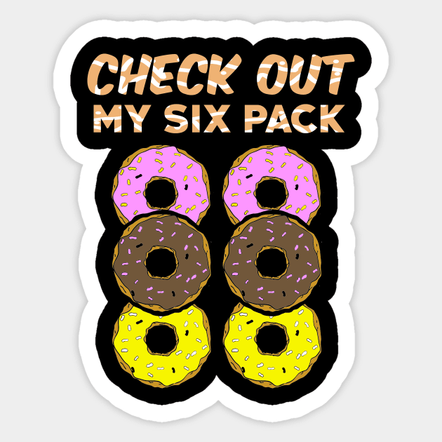 Check out my six pack Sticker by captainmood